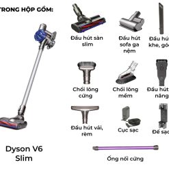 Máy hút bụi không dây Dyson V6 Slim 13 Frame 2735