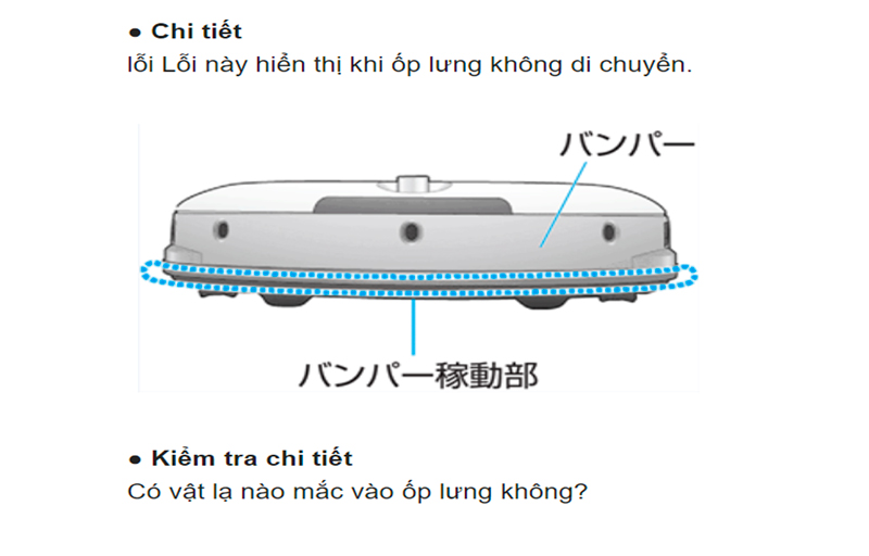 Bang mã lỗi robot hút bụi