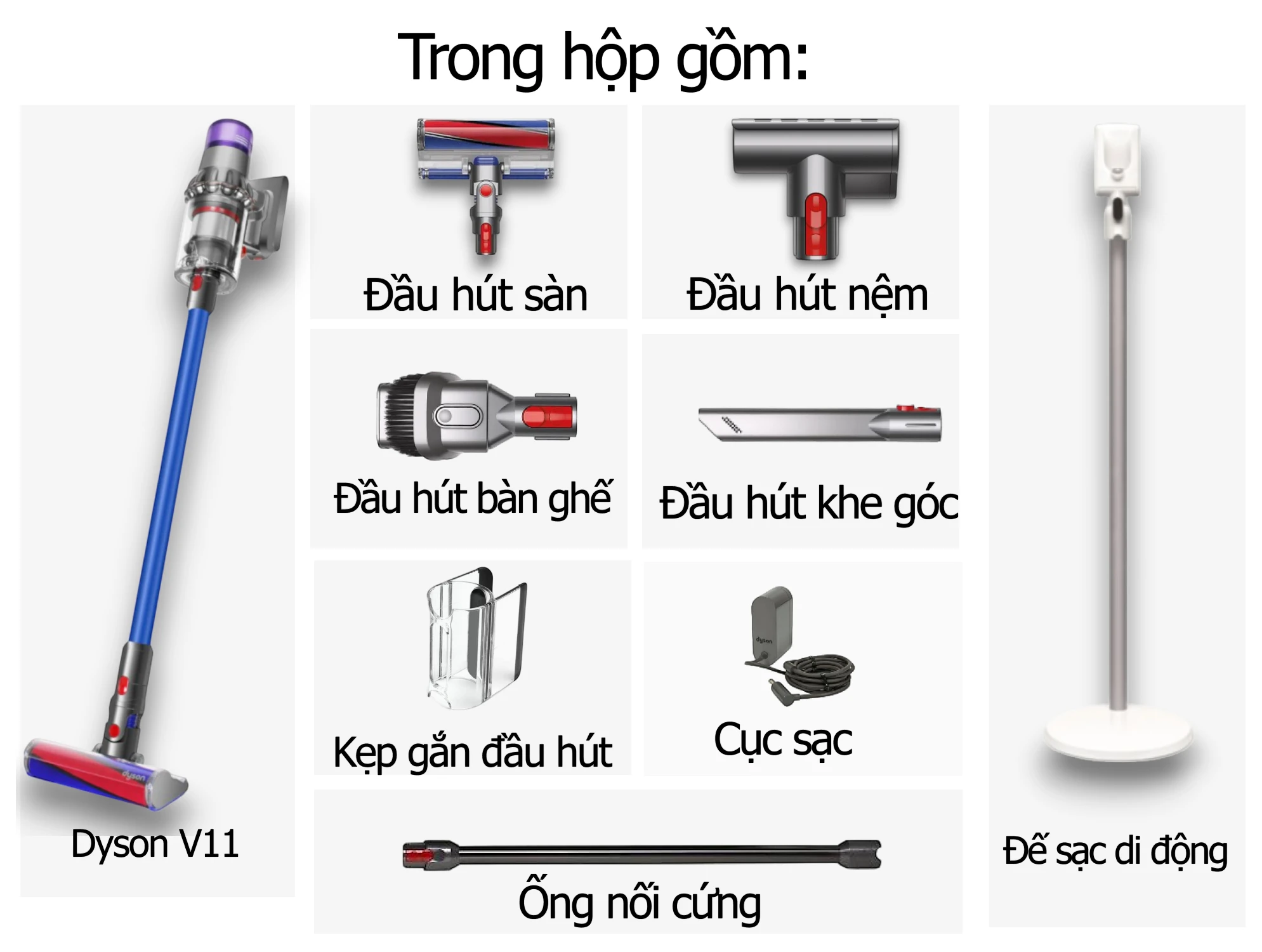 Máy hút bụi cầm tay không dây Dyson V11 Fluffy Kèm Giá Treo 22 image Photoroom 15 1
