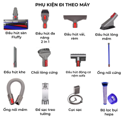 Máy hút bụi không dây Dyson V7 Fluffy 19 Frame 2681 1