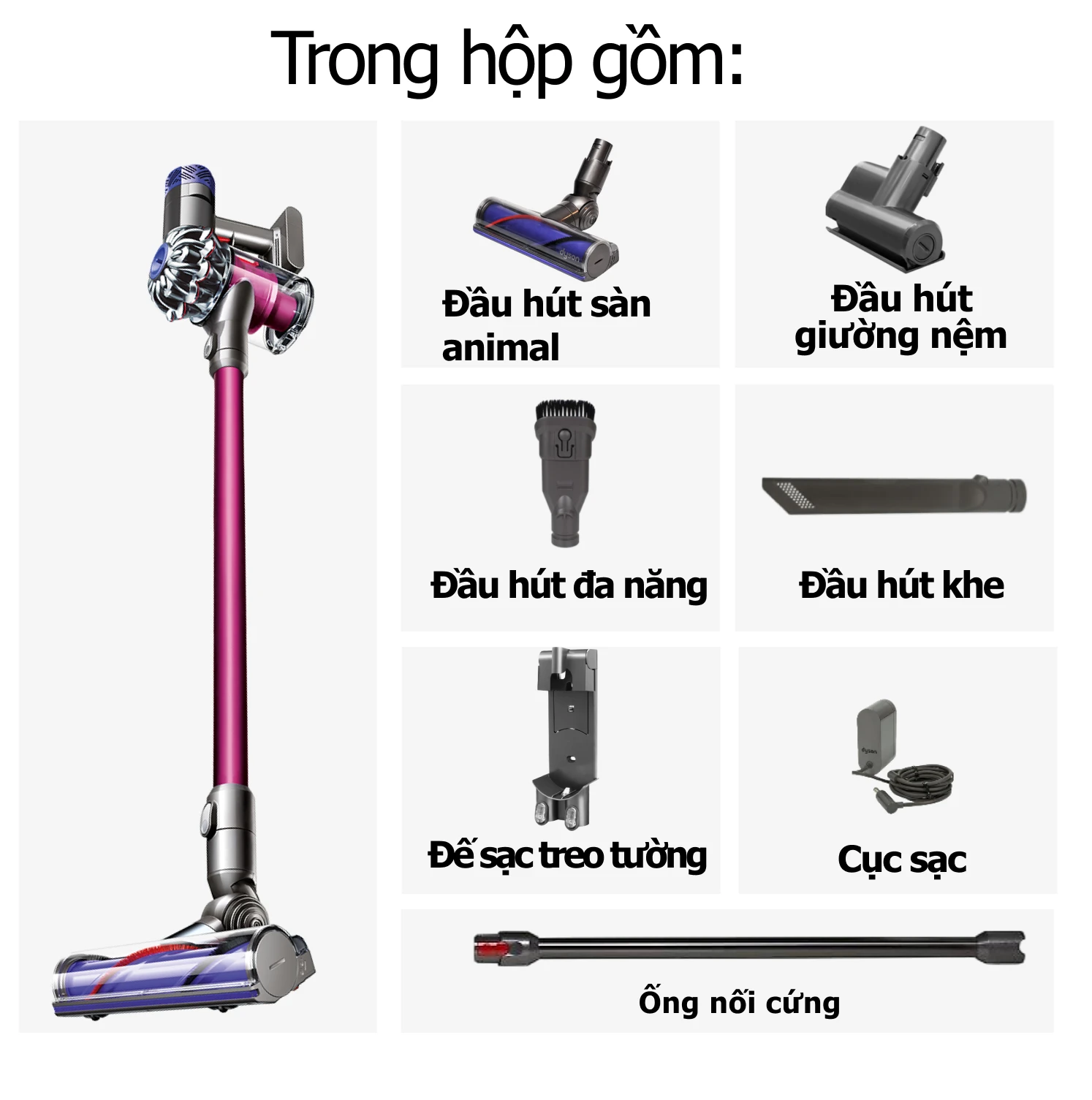 Máy hút bụi không dây Dyson V6 Animal 25 image Photoroom 2