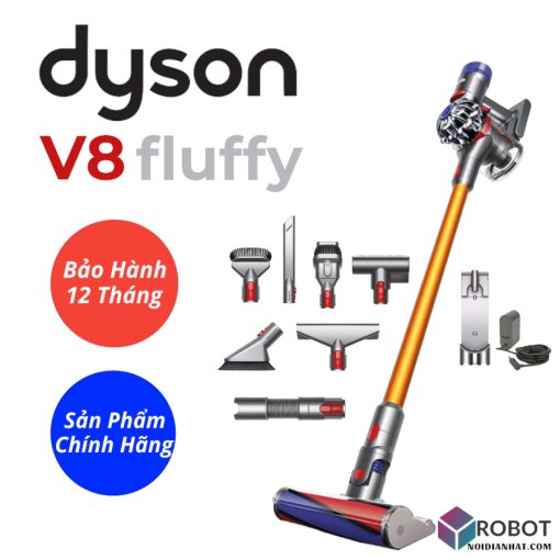 Máy hút bụi cầm tay không dây Dyson V8 Fluffy 