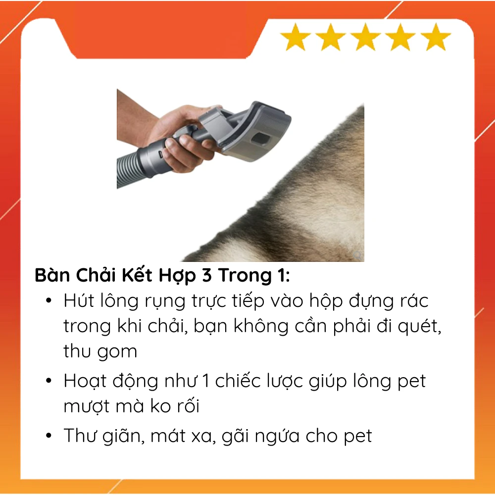 Bộ làm sạch cho thú cưng Dyson pet grooming Kit - Chính hãng 26 vn 11134207 7ra0g majeluvd16rwcd Photoroom