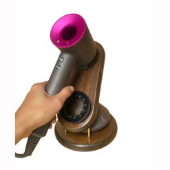 Giá đỡ máy sấy tóc Dyson Supersonic gỗ nguyên chất, nam châm chính hãng 15 Frame 2618