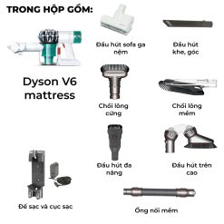 Máy hút bụi không dây giường nệm Dyson V6 Mattress 11 Frame 2726