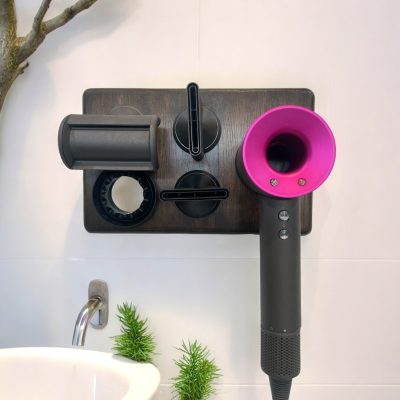 Giá đỡ treo tường cho máy sấy tóc dyson supersonic gỗ nguyên chất linh kiện chính hãng 20 Giá đỡ treo tường cho máy sấy tóc dyson supersonic