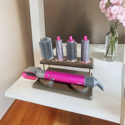Giá đỡ lưu trữ cho máy tạo kiểu tóc Dyson Airwrap bằng gỗ nguyên chất, giá đỡ mặt bàn 10 image Photoroom 1