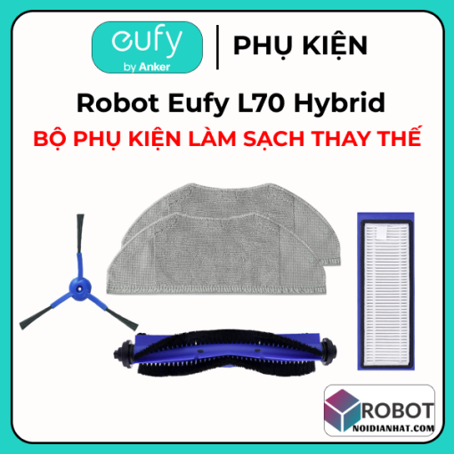 Bộ phụ kiện cho robot hút bụi lau nhà Eufy L70 Hybrid
