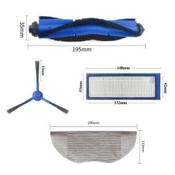 Bộ phụ kiện cho robot hút bụi lau nhà Eufy L70 Hybrid 12 Frame 2637