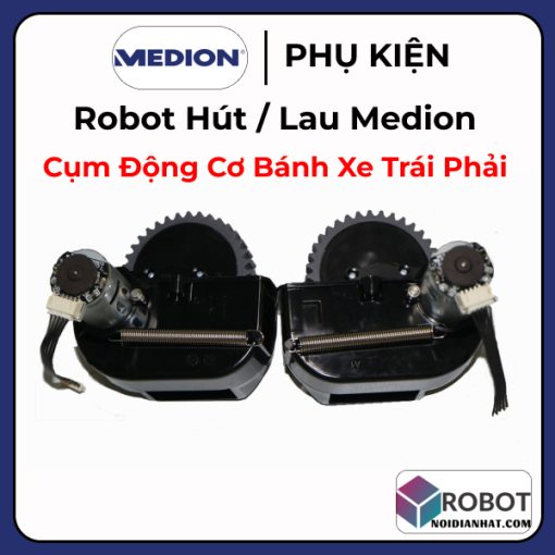 Cụm Đông Cơ Bánh Xe Cho Robot Medion Trái Phải