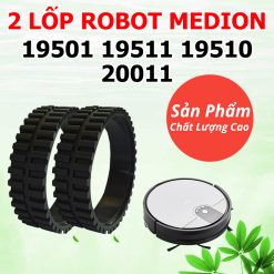 Cặp Lốp Xe Chống Trượt Cho Robot Hút Bụi Medion 19501 19511 19510 20011