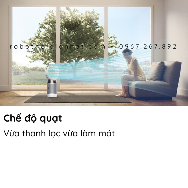 Quạt không cánh kiêm lọc Dyson DP04 Pure Cool Purifying Fan (Trắng/Bạc) 21 Cong nghe 2 2