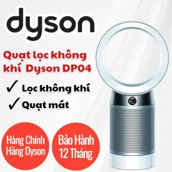 Quạt không cánh kiêm lọc Dyson DP04 Pure Cool Purifying Fan (Trắng/Bạc)
