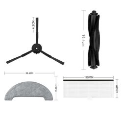 Bộ phụ kiện làm sạch chất lượng cao cho robot hút bụi laresar l6 pro 12 Frame 2629