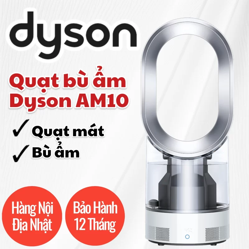 Máy bù ẩm kiêm quạt không cánh Dyson AM10