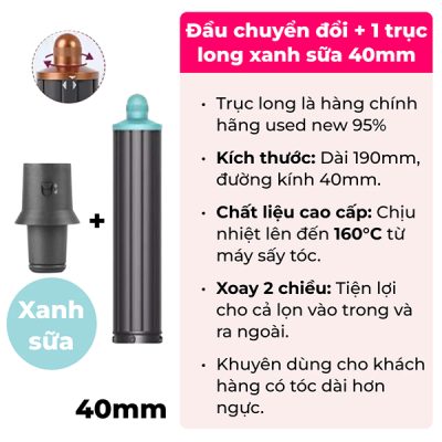 Trục uốn tóc xoăn dài cho máy sấy tóc dyson supersonic 16 image 1 2