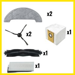 Bộ Phụ Kiện Làm Sạch Cho Robot Hút Bụi Viomi S9 / S9UV - Chất Lượng Cao 10 Frame 3713