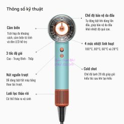 Máy Sấy Tóc Dyson Supersonic HD16 Nural (Xanh Mint) - Hàng Chính Hãng 19 Frame 3861