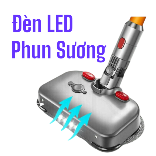 Đầu lau nhà phun sương và soi bụi cho máy hút bụi Dyson