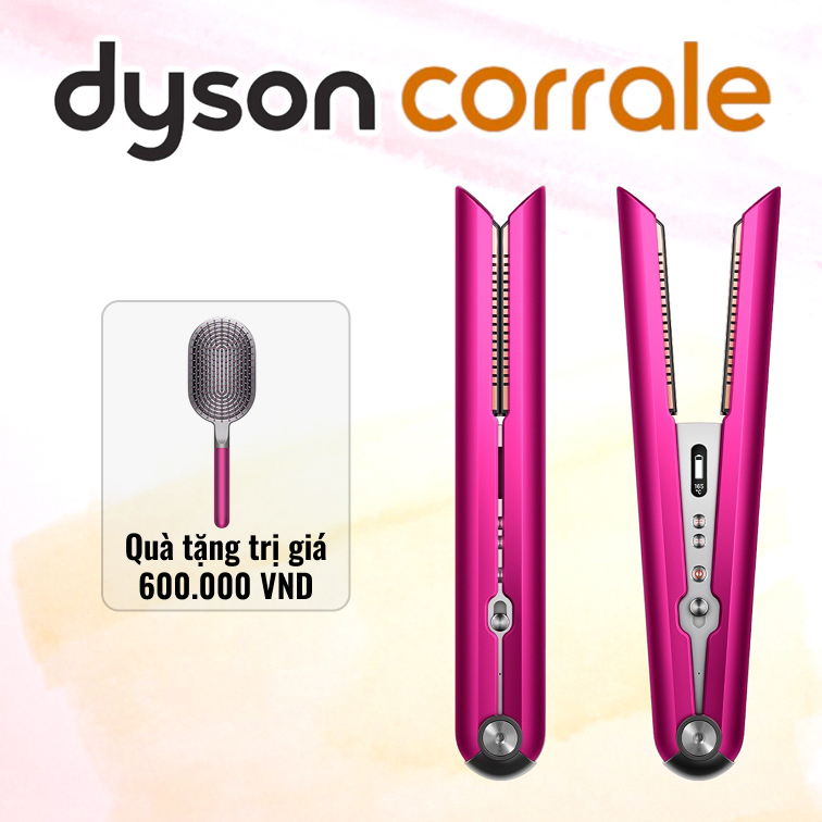 Máy duỗi tóc Dyson Corrale (Màu hồng cánh sen/Nickel sáng) 20 Máy duỗi tóc Dyson Corrale