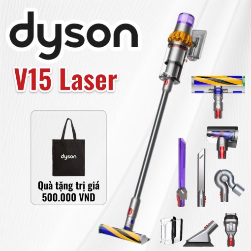 Máy hút bụi cầm tay Dyson V15 Detect - Đếm Từng Hạt Bụi