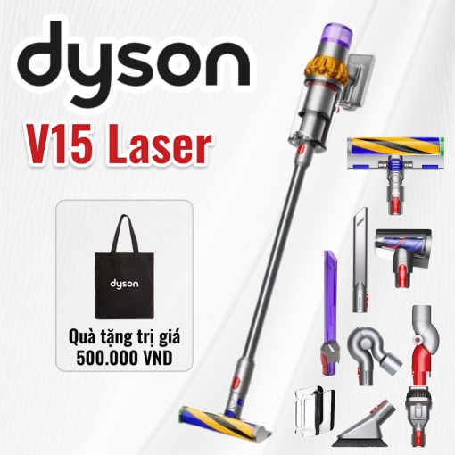 Máy hút bụi cầm tay Dyson V15 Detect - Đếm Từng Hạt Bụi