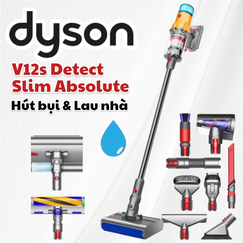 Máy hút bụi lau nhà Dyson V12s Detect Slim Submarine