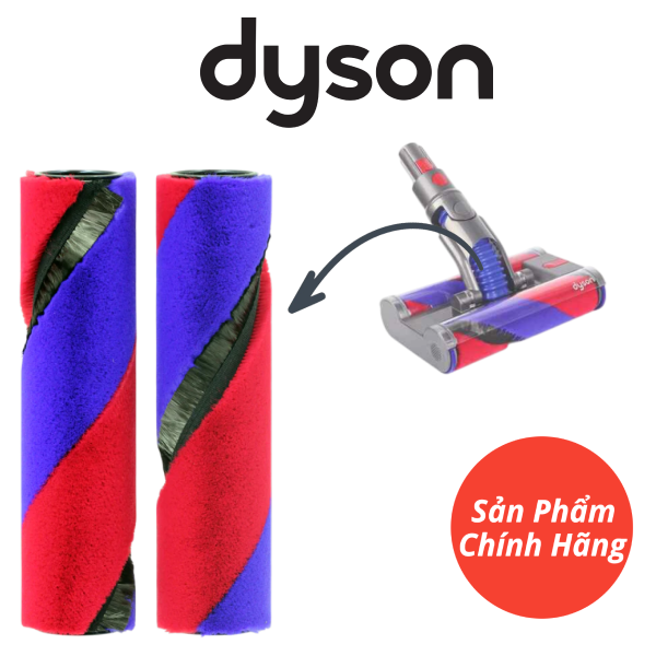 Cặp chổi lăn mềm thay thế cho máy hút bụi Dyson Omni-glide SV19 10 Cặp chổi lăn mềm thay thế cho máy hút bụi Dyson Omni-glide SV19