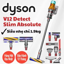 Máy hút bụi Dyson V12 Detect Slim Absolute - Làm Sạch Tuyệt Đối