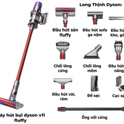 Máy hút bụi không dây Dyson V11 Fluffy - Nội Địa Nhật 13 Frame 4228