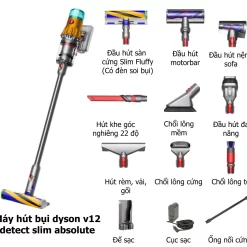 Máy hút bụi Dyson V12 Detect Slim Absolute - Làm Sạch Tuyệt Đối 11 Frame 4257