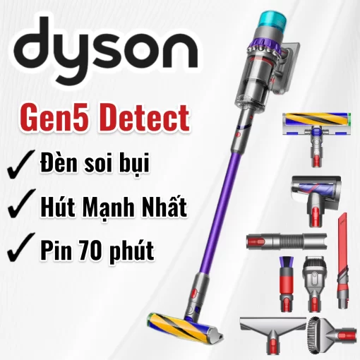 Máy hút bụi không dây Dyson Gen5 Detect Laser - Siêu Hút Bụi 2025