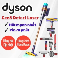Máy hút bụi không dây Dyson Gen5 Detect Laser - Siêu Hút Bụi 2026