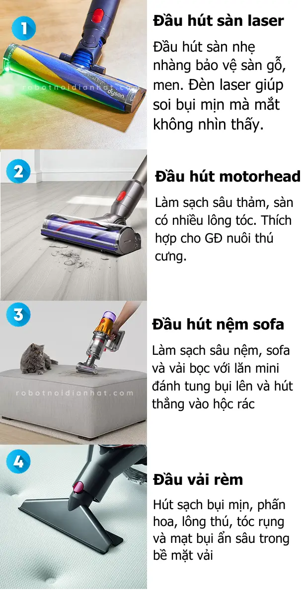 Máy hút bụi Dyson V12 Detect Slim Absolute - Làm Sạch Tuyệt Đối 36 Group 26