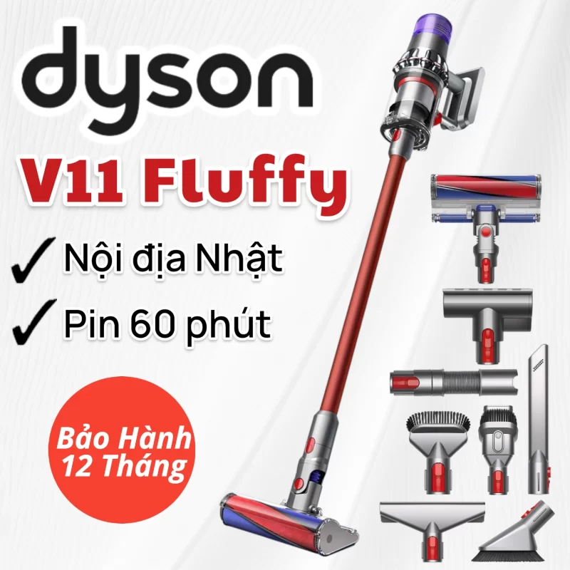 Máy hút bụi không dây Dyson V11 Fluffy - Nội Địa Nhật 4 Máy hút bụi không dây Dyson V11 Fluffy