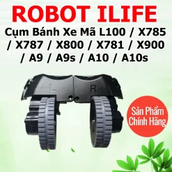 Cụm Bánh Xe Dẫn Hướng Cho Robot Hút Bụi ILIFE – L100 / X785 / X787 / X800 / X781 / X900 / A9 / A9s / A10 / A10s