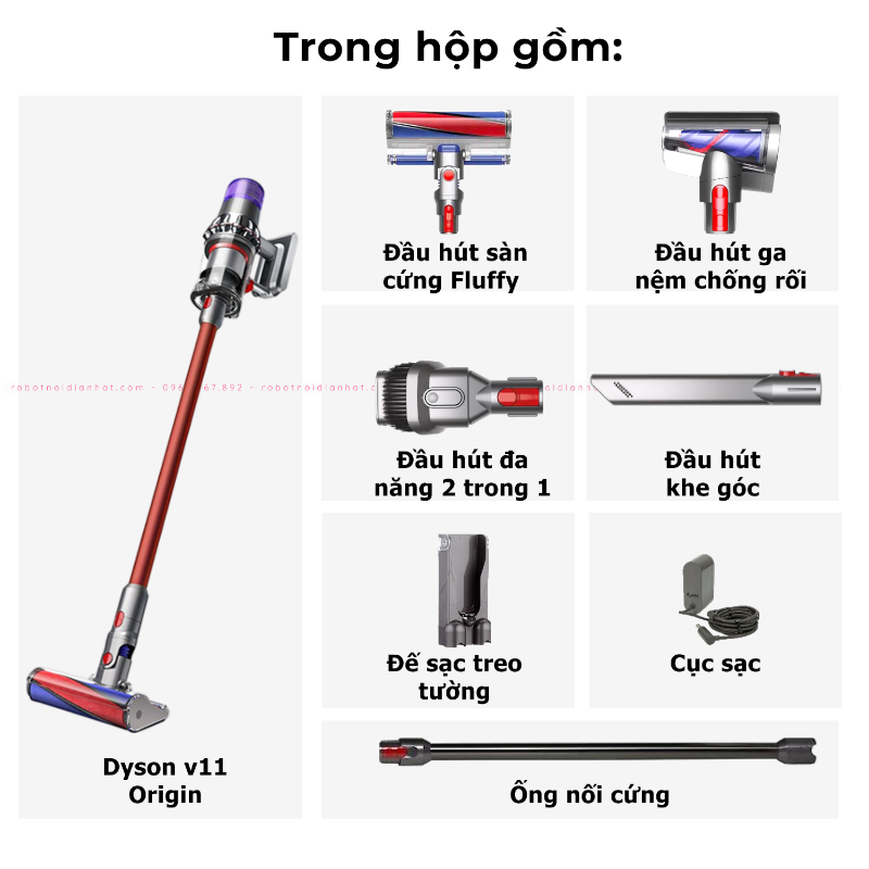 Máy hút bụi không dây Dyson V11 Origin, Làm sạch sàn gỗ men, Hút nệm chống rối 20 Frame 4269 Photoroom 1