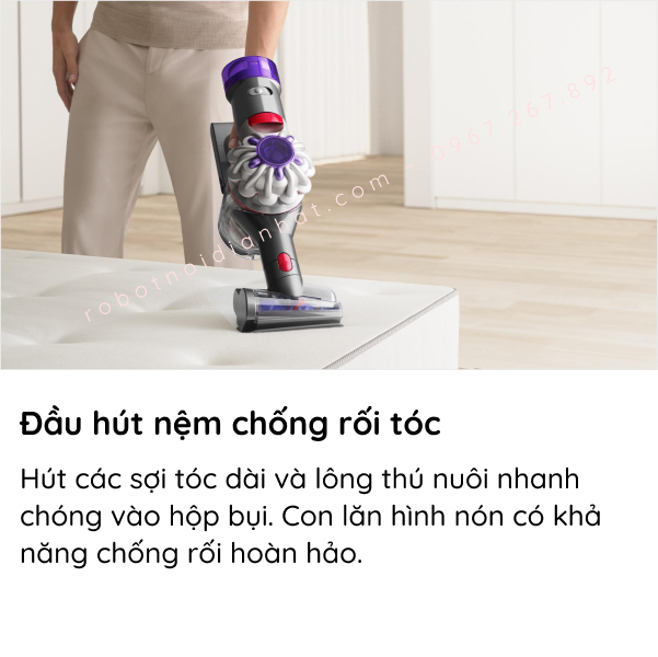 Máy hút bụi cầm tay Dyson V8 Focus Clean 24 V8 FLUFFY 15 1