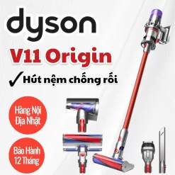 Máy hút bụi không dây Dyson V11 Origin, Làm sạch sàn gỗ men, Hút nệm chống rối