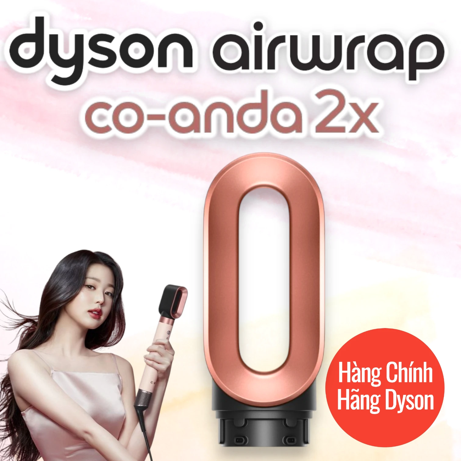 Phụ kiện đầu sấy nhanh Fast Dryer Cho Máy tạo kiểu tóc Dyson Airwrap Coanda 2x HS09 màu hồng 12 1 copy copy copy Photoroom