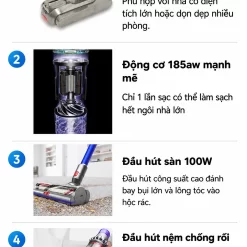 Máy hút bụi Dyson V11 Animal Plus - 120 phút làm sạch - Ảnh 3