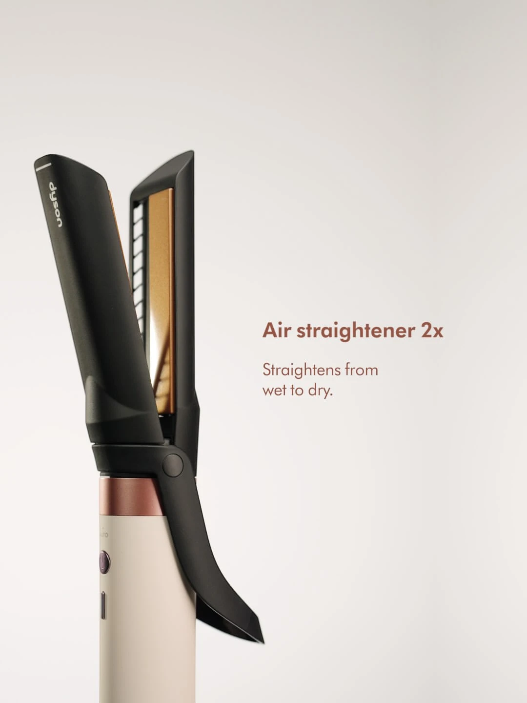 Đầu kẹp duỗi tóc Air Straightener 2x cho máy sấy tóc Dyson Airwrap Coanda 2x HS09 6 Roll call of all the new attachments for the Dyson Airwrap Co anda2x™. Swipe to see the full ran Photoroom